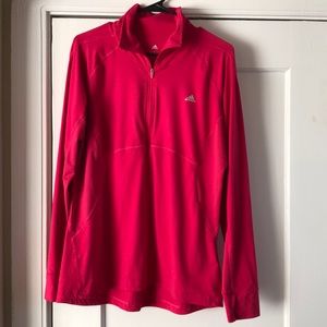 Adidas half zip climalite pull over jacket